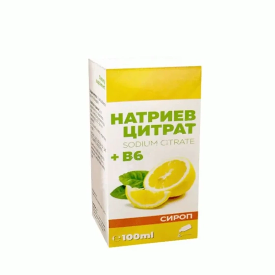 Натриев Цитрат и Витамин B6 сироп при гадене и повръщане 100мл Omega Vita