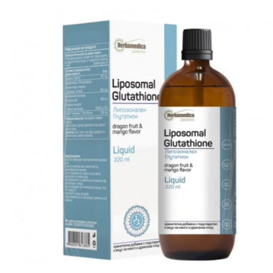 Липозомален глутатион сироп за защита на клетките от оксидативен стрес и изтощение 220мл