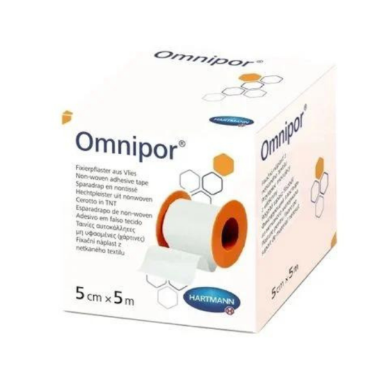 Hartmann Omnipor хартиена фиксираща лента 5М/5 СМ Х1 900438