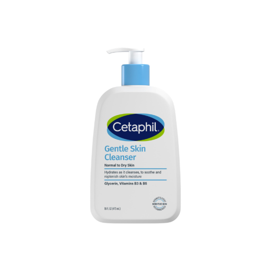 Cetaphil Нежна почистваща емулсия за лице и тяло за суха, нормална или чувствителна кожа 473 мл