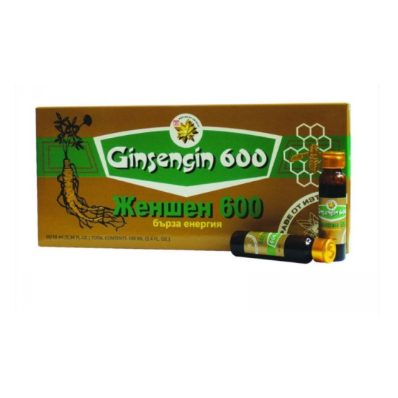 Жен шен 600 флакони 10мл х 10 тnт 21