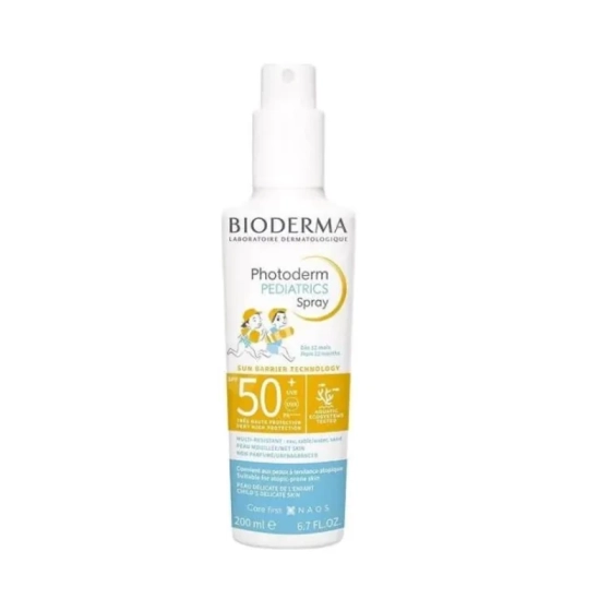 Bioderma Photoderm Pediatrics Слънцезащитен спрей за бебешка и детска кожа SPF50+ 200 мл