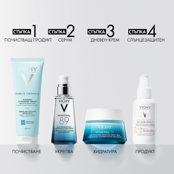 Vichy mineral 89 rich крем за интензивна хидратация за суха до много кожа 50мл 839501