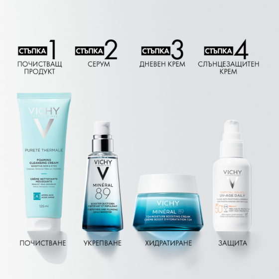 Vichy mineral 89 крем за интензивна хидратация за 72 часа за всеки тип кожа, 50 мл 831888
