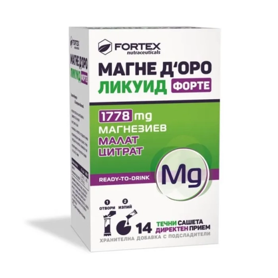 Магне Д’оро Ликуид Форте 14 сашета Fortex