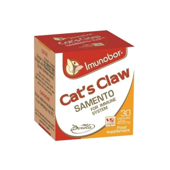 Имунобор котешки нокът саменто капсули за имунната система x30