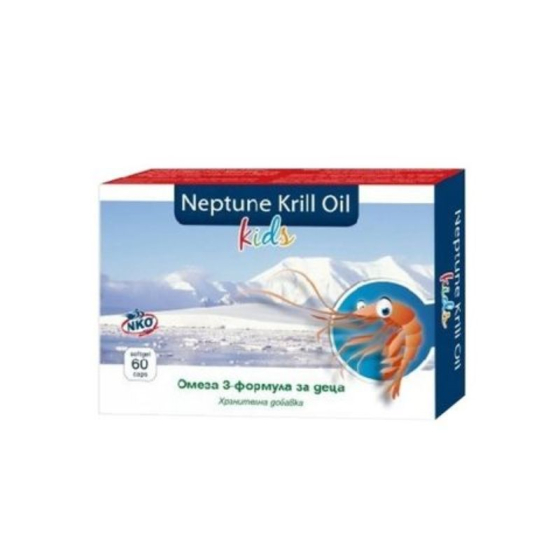 Нордик Крил Ойл кидс капсули за имунитет, зрение, кости x60