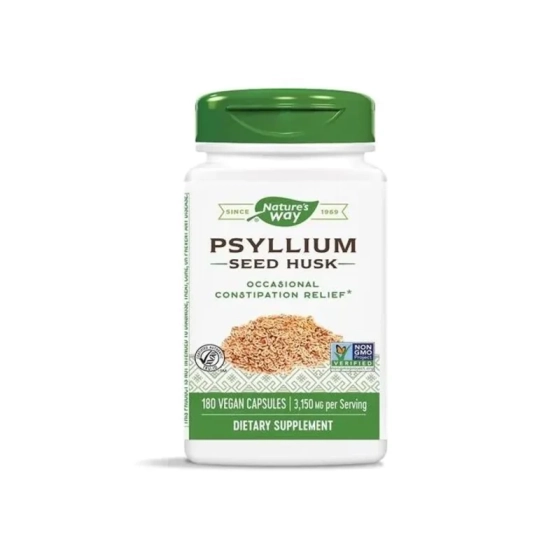 Хуск капсули при лениви черва и запек 525 мг х180 Nature's Way