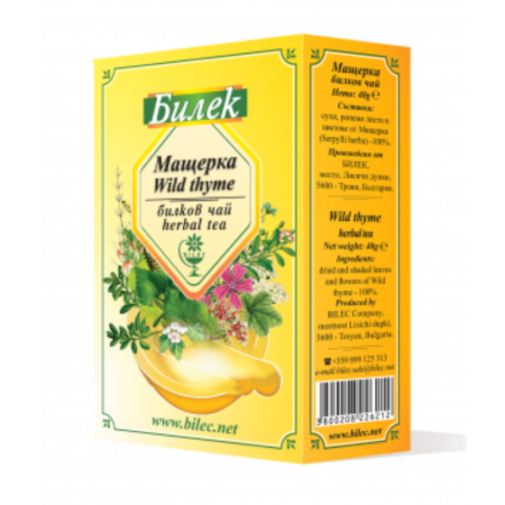 Чай мащерка стрък 40гр - пакет Билек