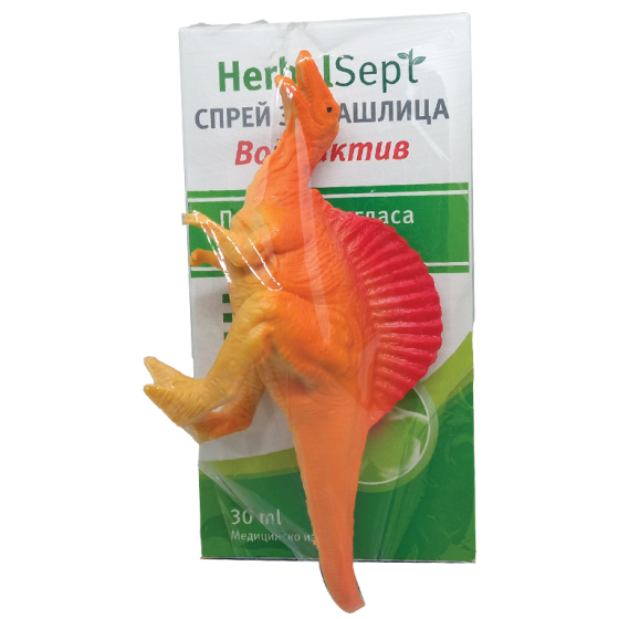Хербал Септ Войс актив спрей против кашлица 30 мл + играчка