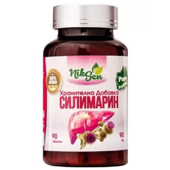 Силимарин таблетки за нормална функция на черния дроб 90 мг х90 Nixen
