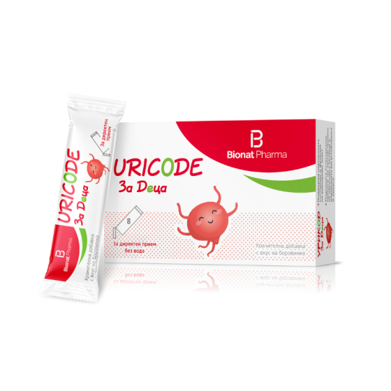 Uricode за деца сашета за здравето на уринарния тракт х8