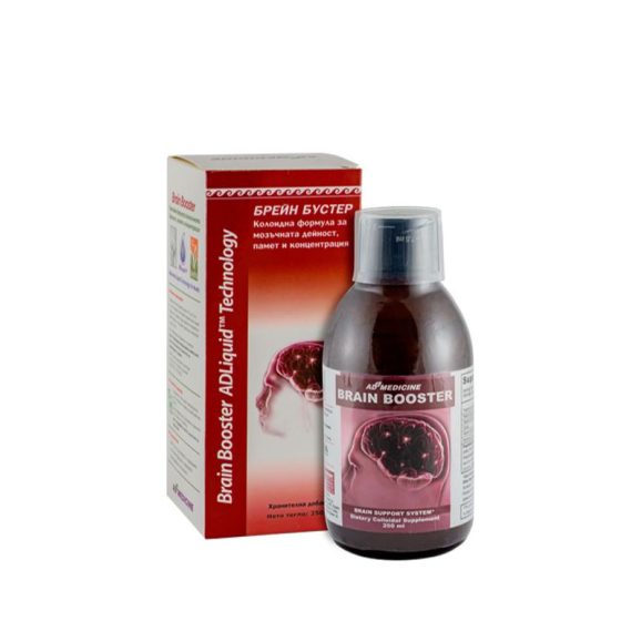 Брейн бустер флакон за подобряване на мозъчната дейност 250мл