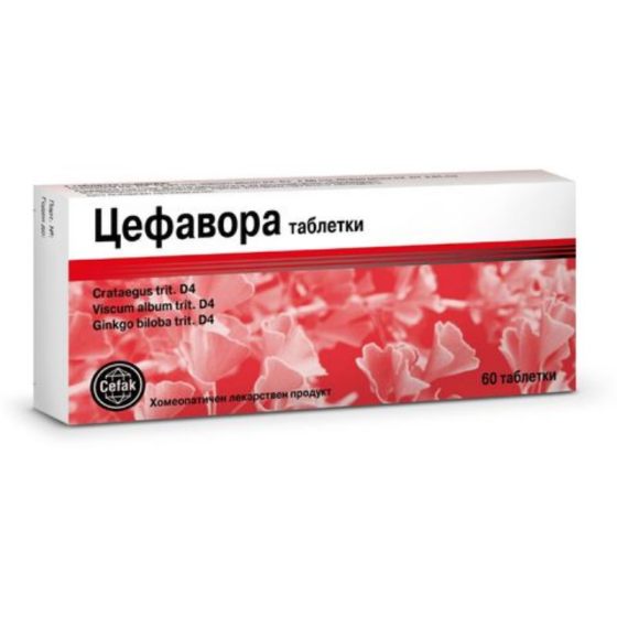 Цефавора таблетки за добро кръвообращение х60