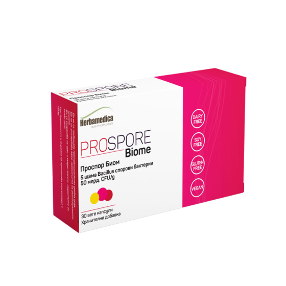 Проспор биом капсули при лошо храносмилане 400 мг х30