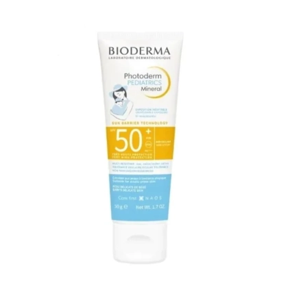 Bioderma Photoderm Pediatrics Mineral Слънцезащитен крем за бебета и деца SPF50+ 50 гр