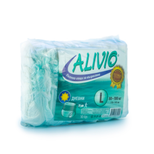 Пелени-гащи за възрастни дневни L x10 Alivio