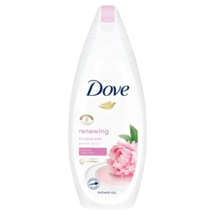 Dove Renewing Peony and Rose Oil Подхранващ душ-гел за тяло с екстракт от божур 250 мл