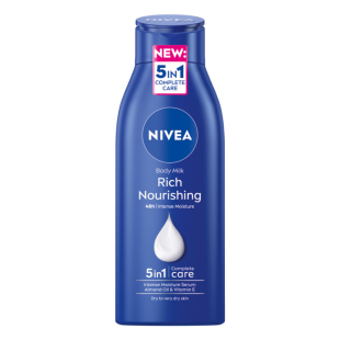 Nivea rich nourishing подхранващо мляко за тяло за суха и много суха кожа 400мл