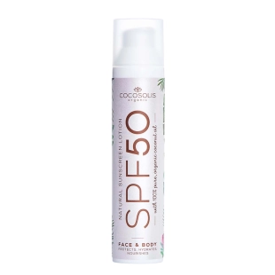 Cocosolis Слънцезащитен лосион за лице и тяло SPF50 х100 мл