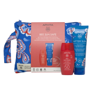Apivita Bee Sun Safe Слънцезащитен гел-крем за лице SPF50 50 мл + Гел-крем за след слънце 100мл