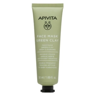 Apivita дълбоко почистваща маска за лице със зелена глина 50ml