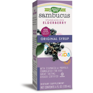 Самбукус за деца "Original" сироп с ехинацея за имунитет 120мл Nature's Way