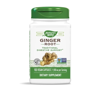 Джинджифил капсули при стомашен дискомфорт 550мг х100 Nature's Way