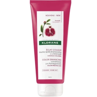 Klorane pomegranate балсам за боядисана коса за блясък и хидратация с нар 200мл, Годен до 31.12.2026 г.