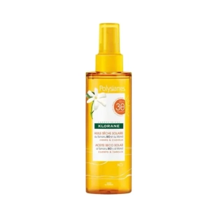 Klorane sun polysianes слънцезащитно олио spf 30+ за коса и тяло с масло от таману и моной 200мл