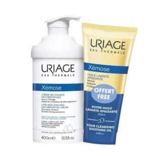 Uriage Xemose C8+ промо крем 400мл + Измивно олио 200мл