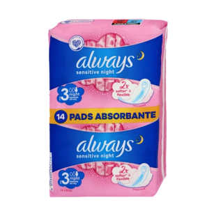 Always Sensitive Night Превръзки 14 броя