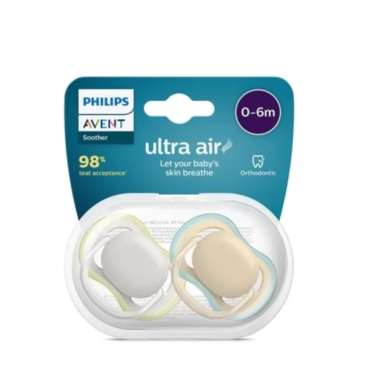 Ортодонтични залъгалки Ultra Air момче 0-6м. 2бр. Avent