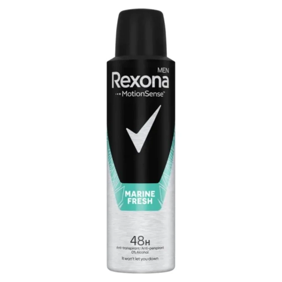 Rexona deo men marine дезодорант против изпотяване за мъже 150мл Годен до: 31.7.2026 г.