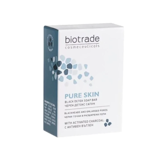 Pure Skin черен сапун 100г biotrade