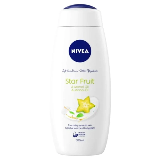 Nivea star fruit&monoi oil душ гел за тяло 500мл