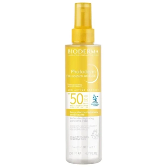 Bioderma Photoderm Anti-ox Антиоксидантна хидратираща слънцезащитна вода SPF50 200 мл
