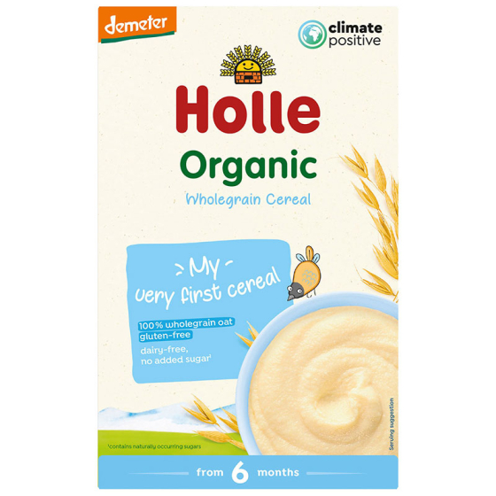 Holle Пълнозърнеста овесена каша без глутен 6+ месеца 250г