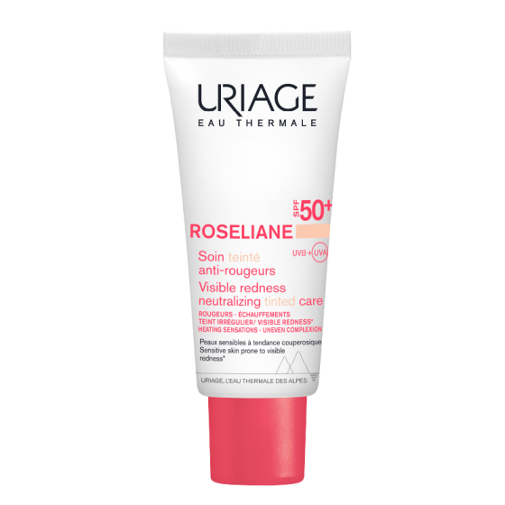 Uriage roseliane  сс тониран крем spf50+ за корекция на тена - светъл нюанс 40мл