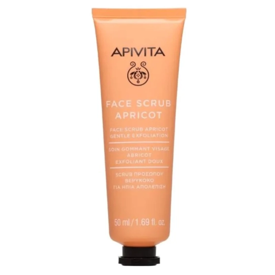 Apivita нежен ексфолиант за лице с кайсия 50ml