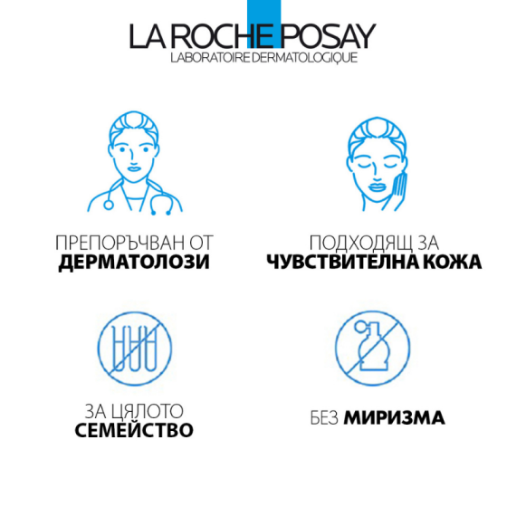 La Roche-Posay Lipikar Lavant Успокояващ защитен душ гел 1000мл.