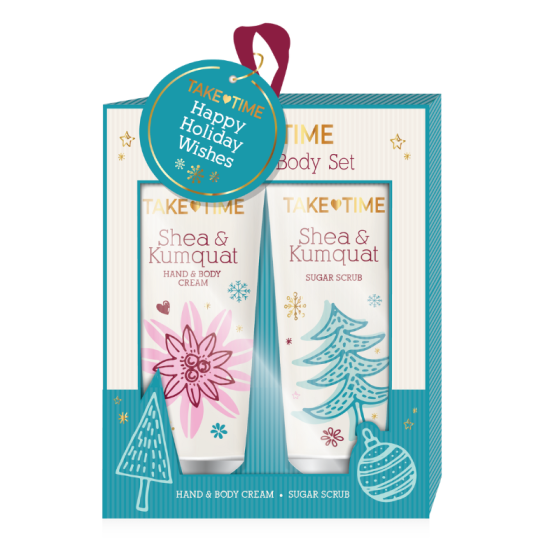 TAKE TIME Сет Крем за ръце и тяло 50мл + Скраб 50мл