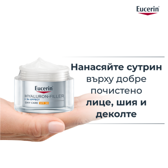 Eucerin Hyaluron-Filler Дневен крем за всеки тип кожа SPF30 50мл пълнител