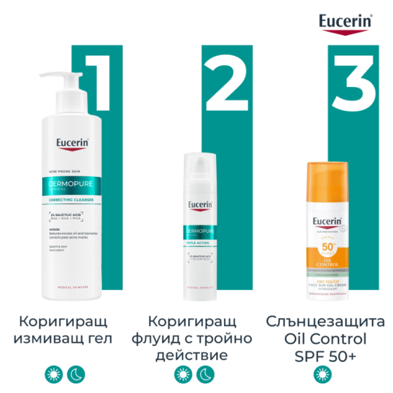 Eucerin Dermopure Clinical Коригиращ измиващ гел 400мл