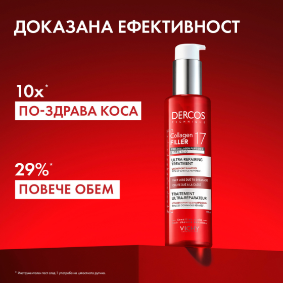 Vichy Dercos Collagen 17 Repair грижа преди шампоан 150мл