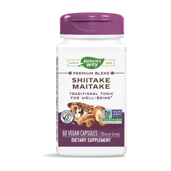 Шийтаке майтаке капсули за енергия и имунитет 250мг х60 Nature's Way