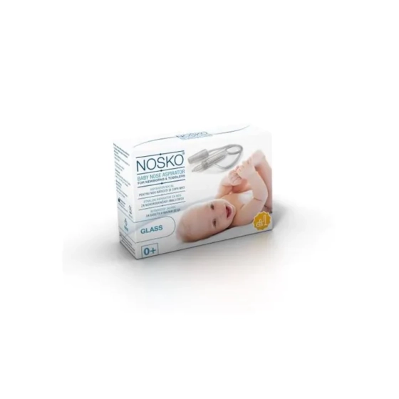 Носко baby аспиратор за нос стъклен /за прахосм./