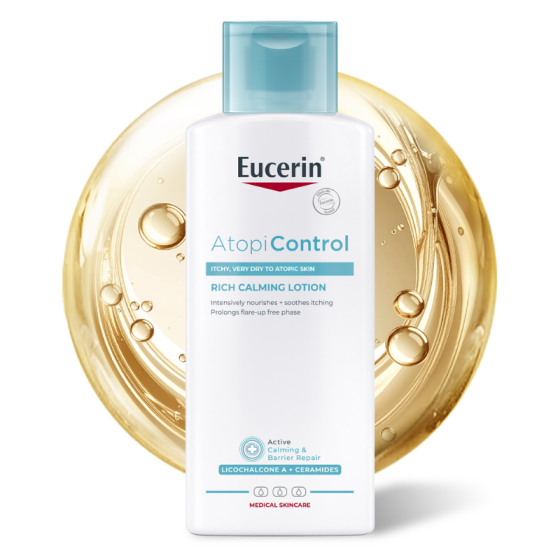 Eucerin atopicontrol успокояващ лосион за тяло 250мл, Годен до: 31.3.2027 г.
