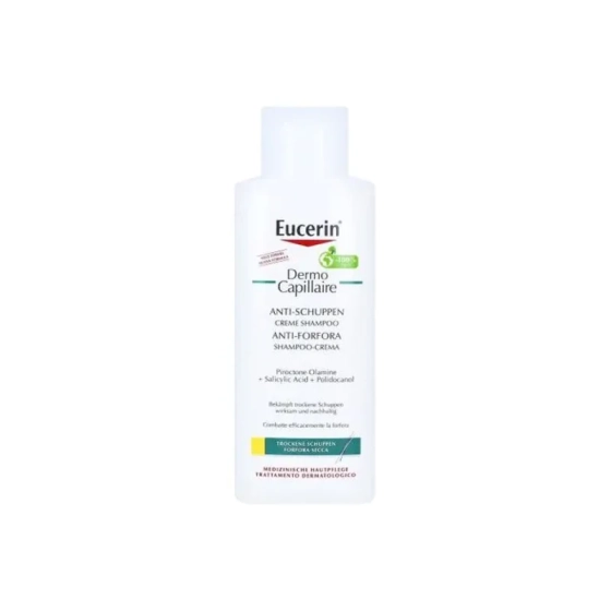 Eucerin dermo capillaire крем-шампоан против пърхот за сух скалп 250мл