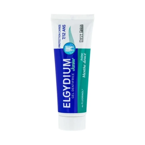 Elgydium junior гелообразна паста за зъби за деца 7-12 години с мек ментов аромат 50ml